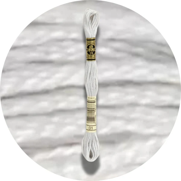 DMC Mouliné Spécial 25 Broderigarn, Ensfarvet, Neutrale nuancer